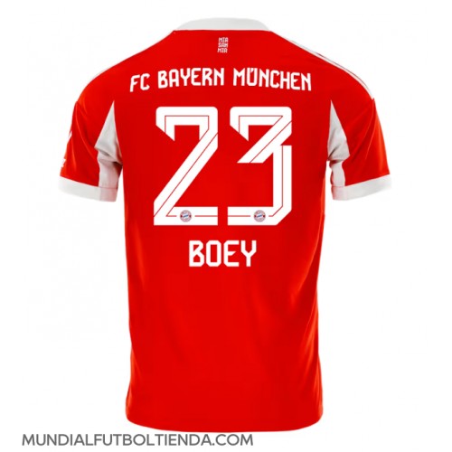 Camiseta Bayern Munich Sacha Boey #23 Primera Equipación Replica 2025-26 mangas cortas